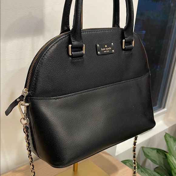 Kate Spade Black Leather Handbag - Picture 3 of 7